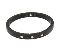 Bracelet Roberto Demeglio Man Scacco in Ceramic Diamante Brown 0.18 Ct 951CN3DBW - 951CN3DBW